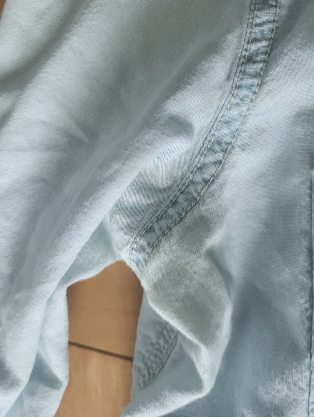 Madewell Slim Chambray Button Down Shirt Light Blue Utility Pocket Cotton Top M - Picture 8 of 9
